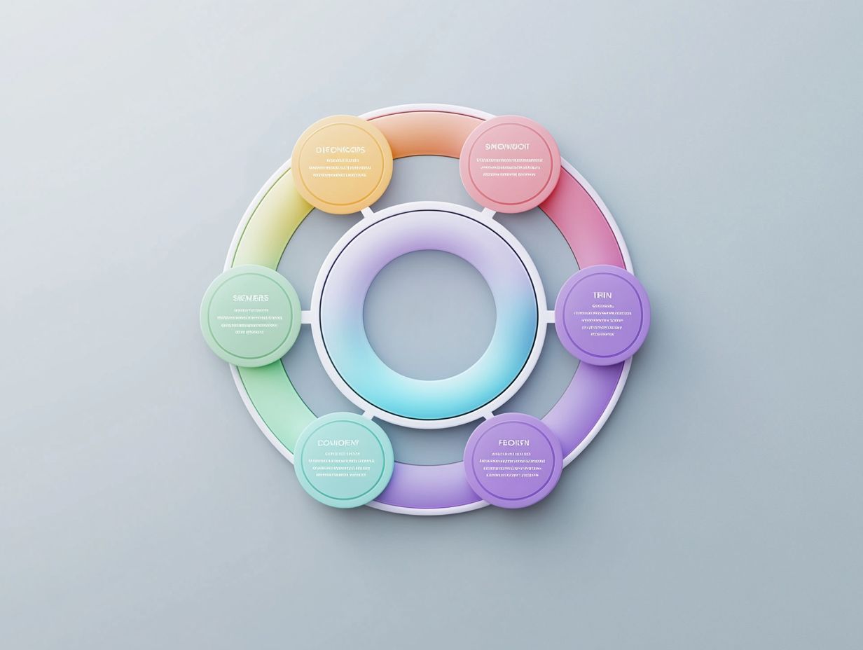 Diagram showing the 5 key areas of focus in risk management