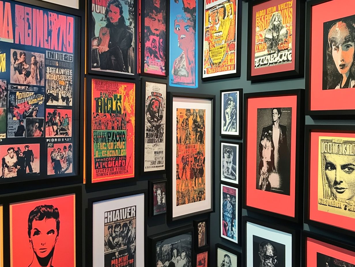 Infographic summarizing key takeaways about collecting pop culture art.