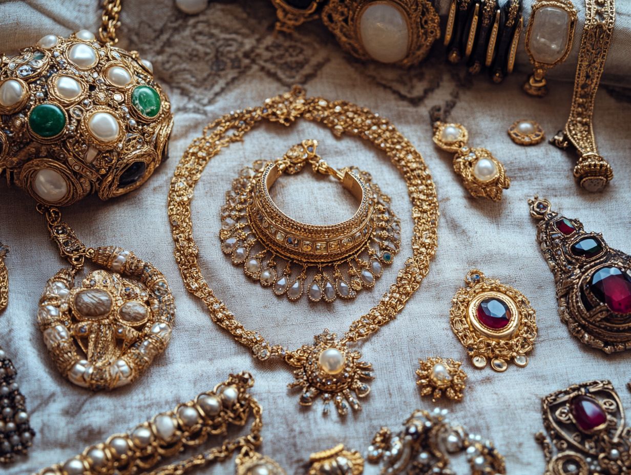 Image illustrating factors affecting vintage gold jewelry value