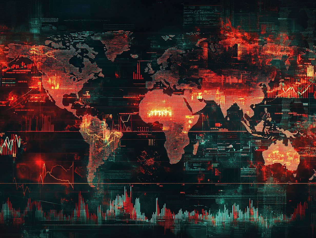 Infographic summarizing the impact of global events on investment risks.