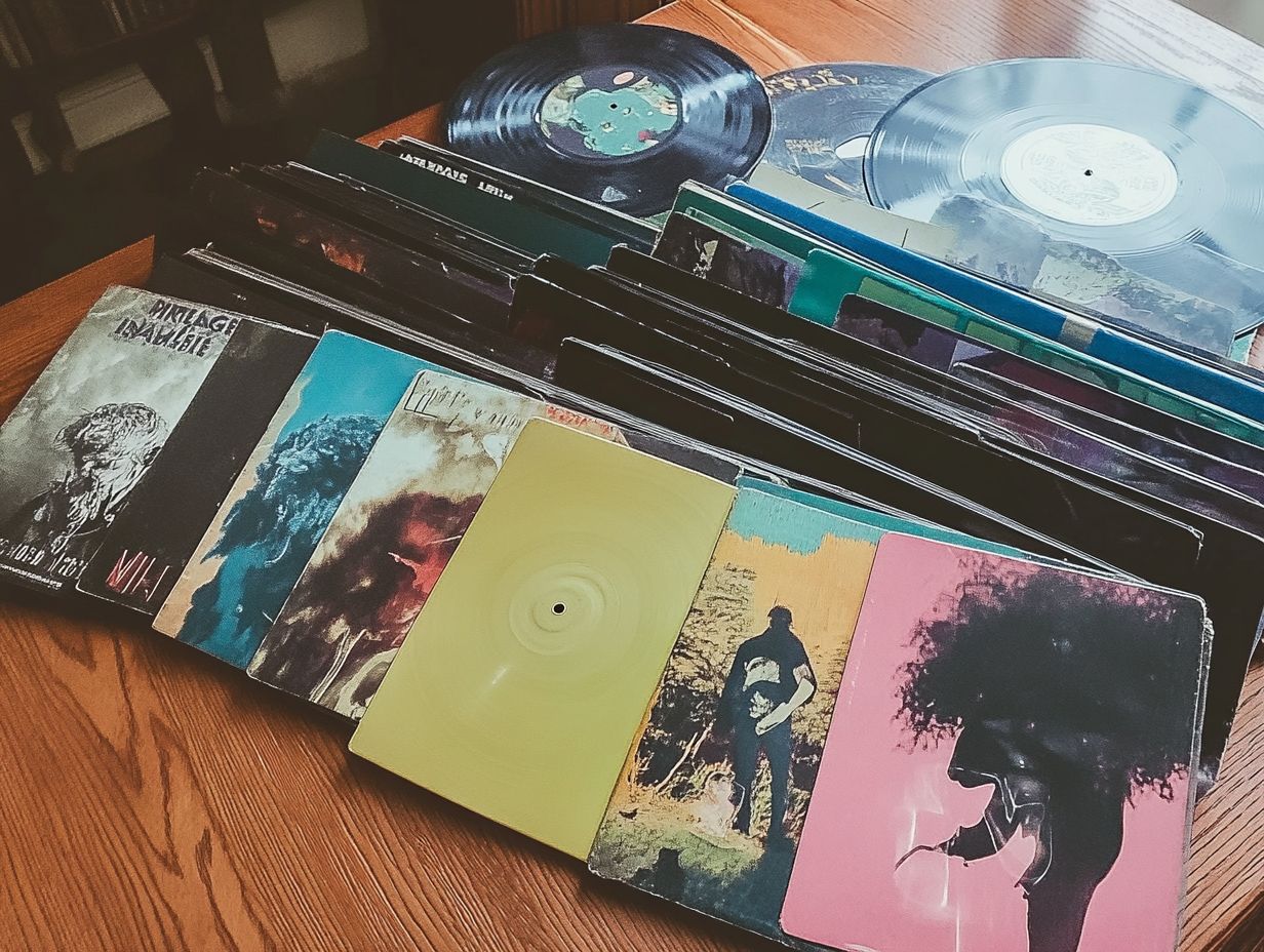 Visual guide on determining the value of vintage vinyl records