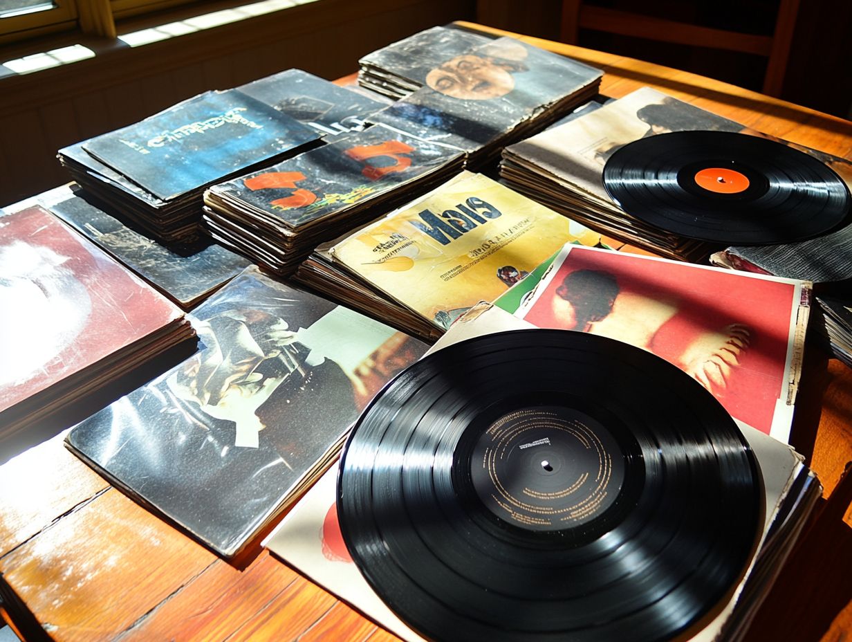 Visual guide on maintaining and protecting your vinyl record collection