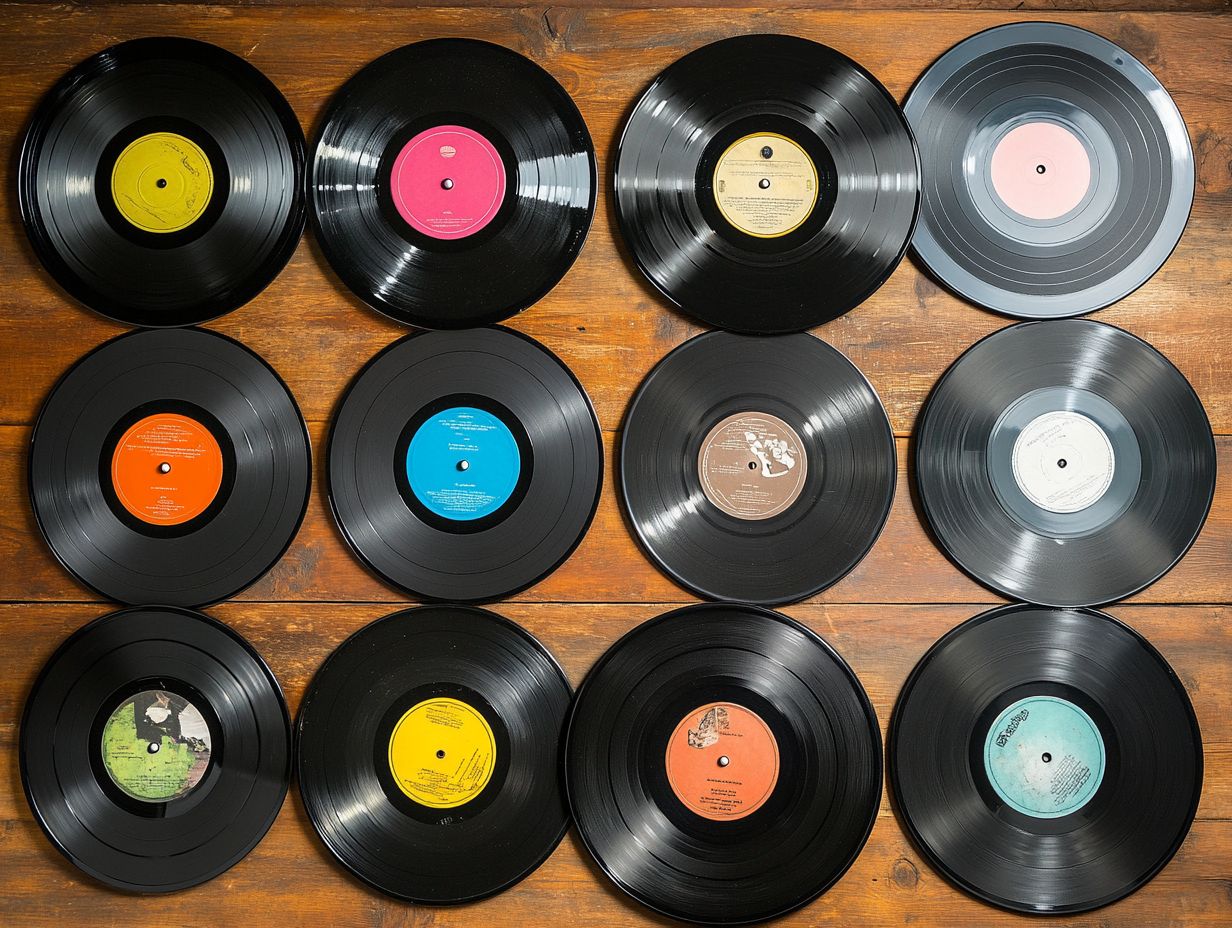 Image illustrating key takeaways about vintage vinyl records.