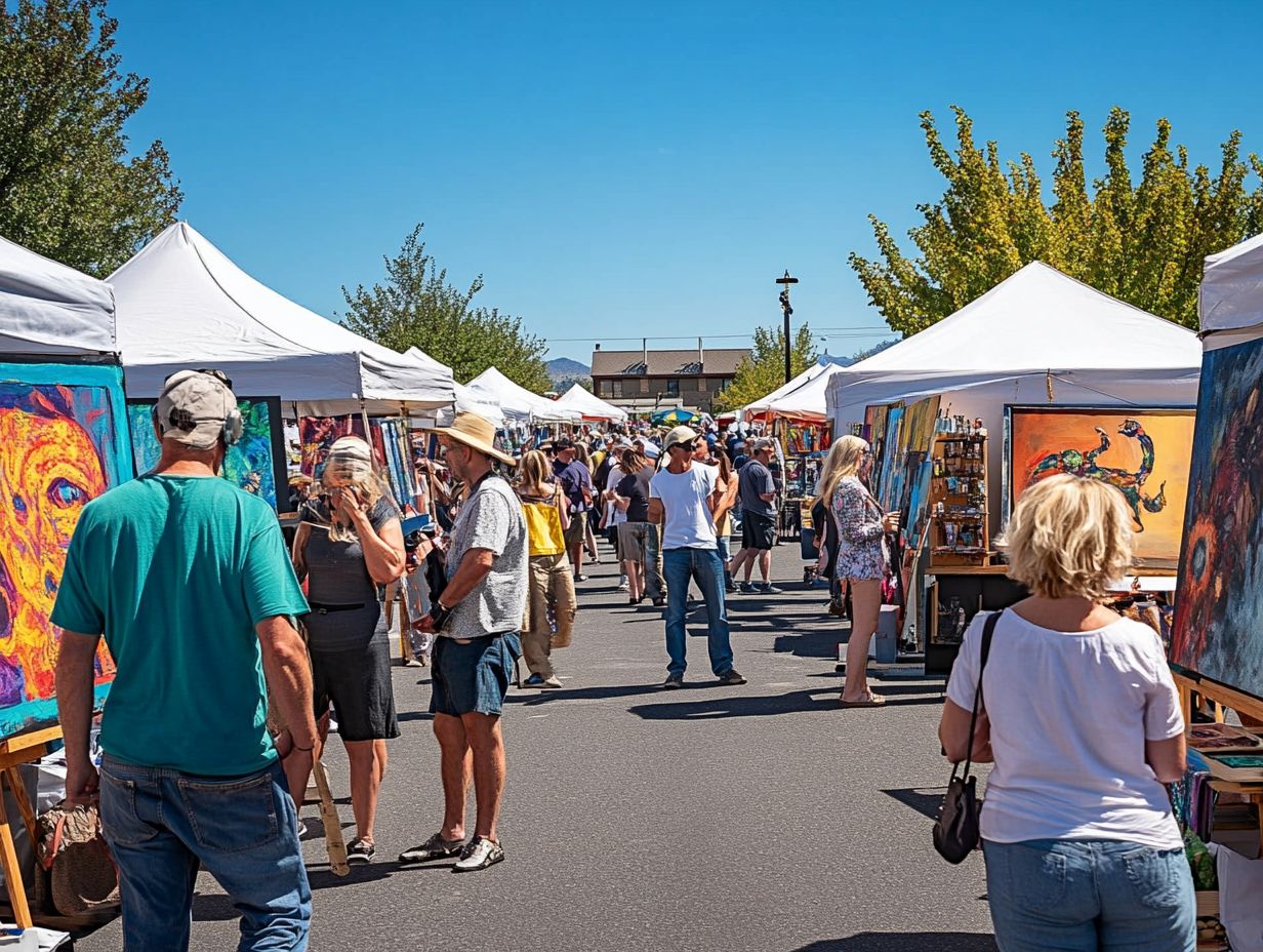 Artwork displayed at the Tempe Festival of the Arts