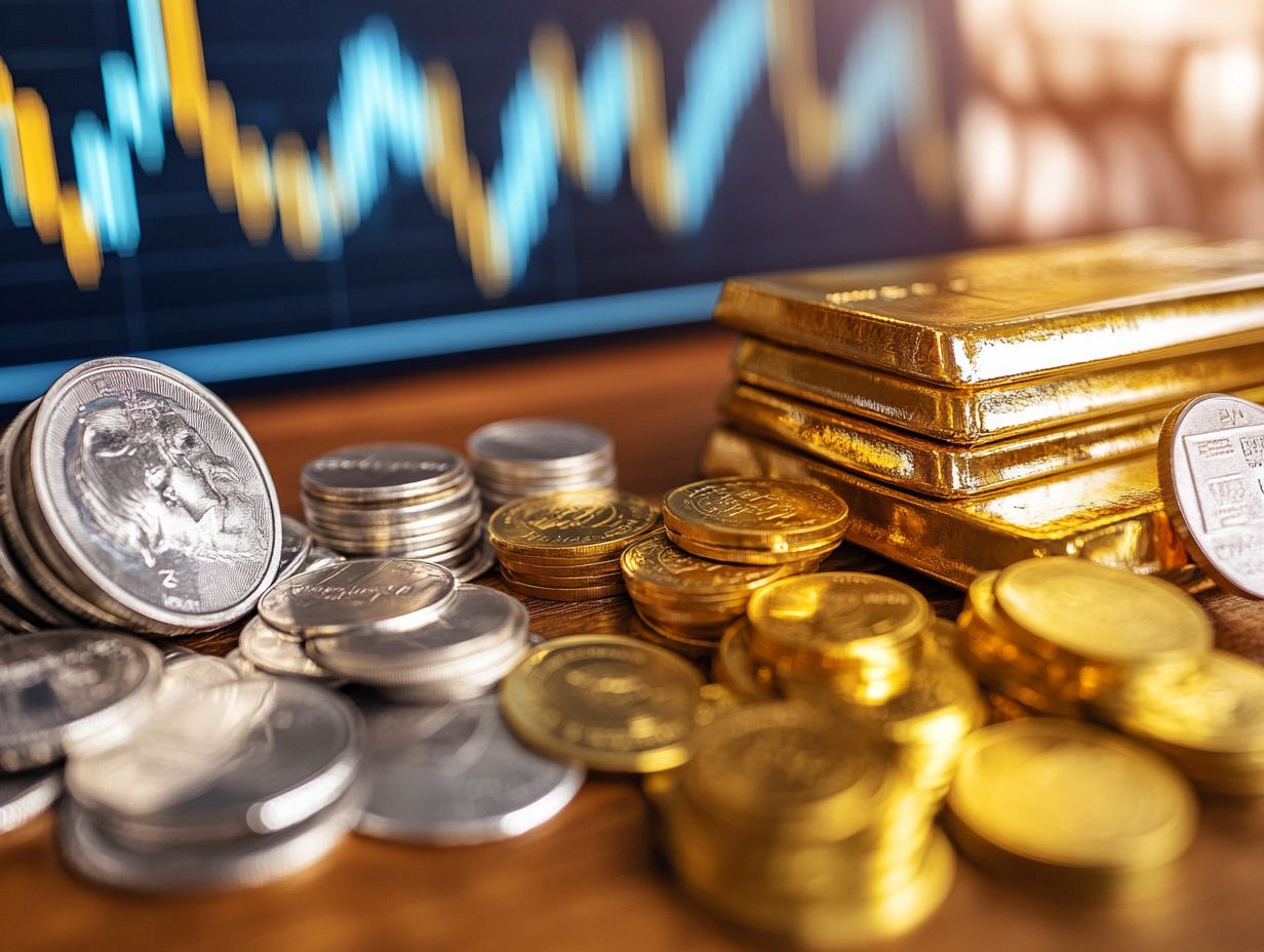 Visual summary of key investment strategies for precious metals