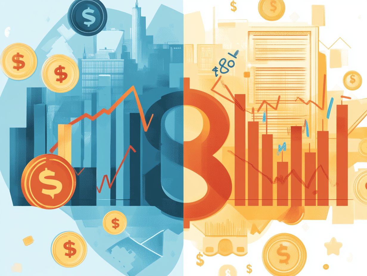 This image illustrates how inflation impacts various investment types.