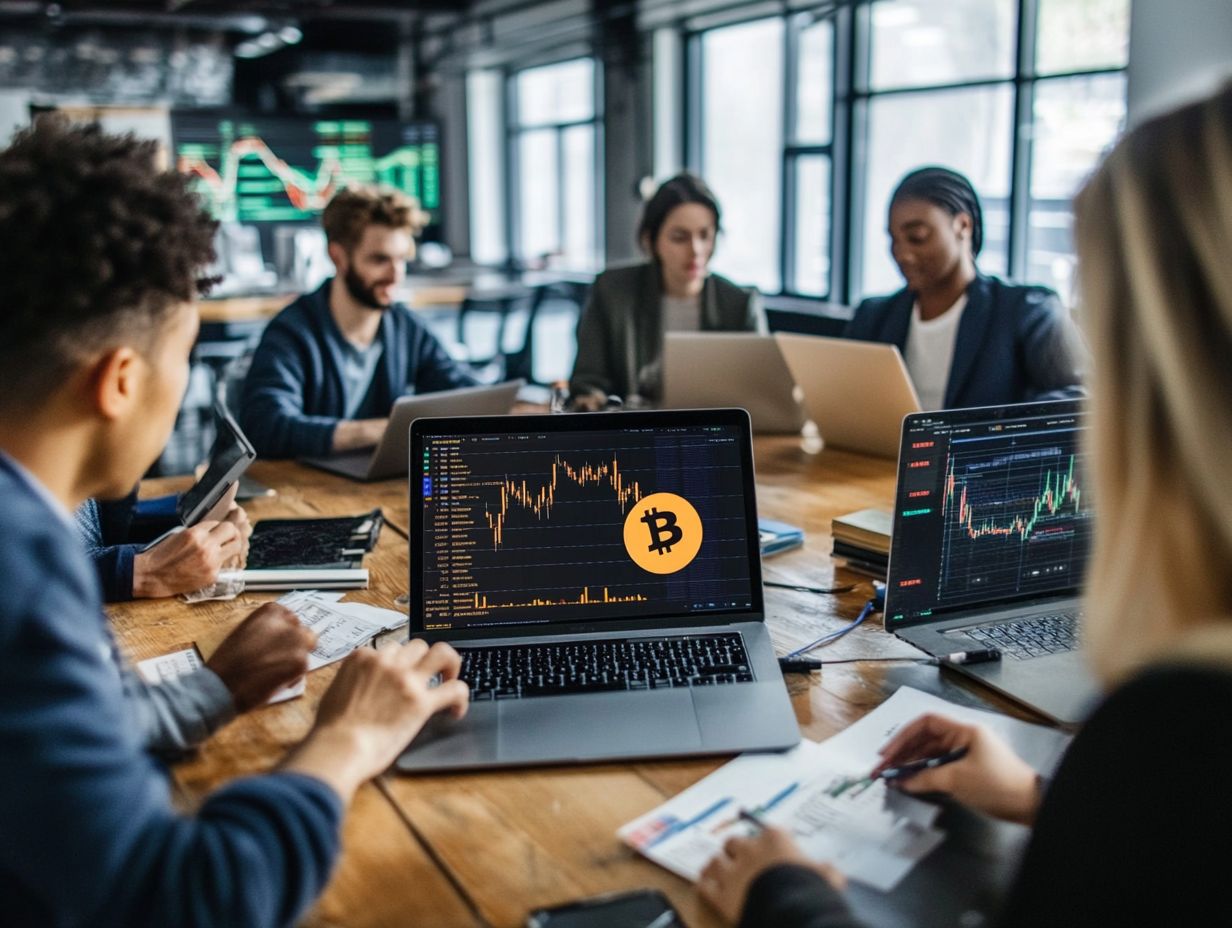 Diagram explaining how cryptocurrency exchanges facilitate trading.