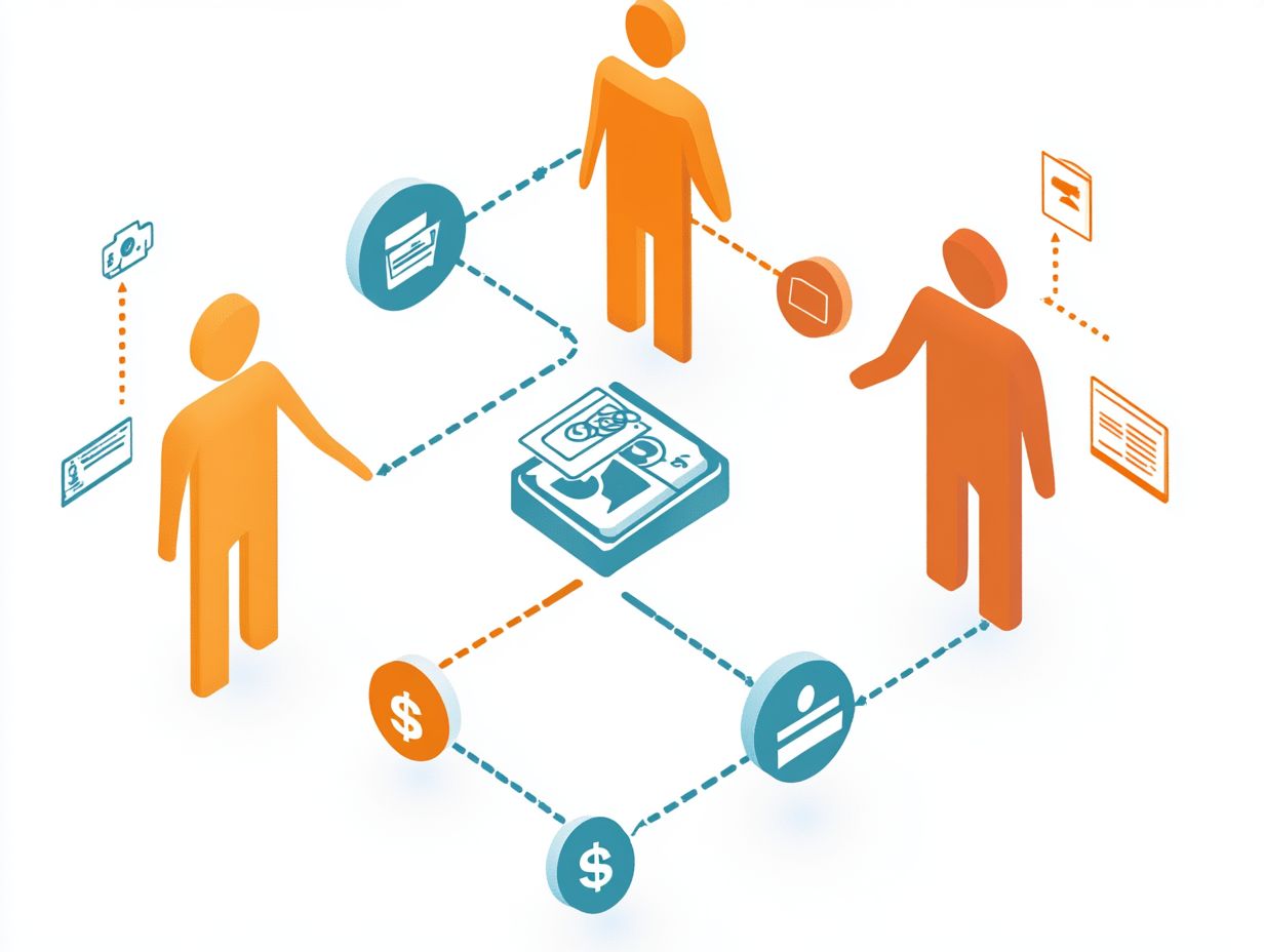 Diagram explaining risks in peer-to-peer lending