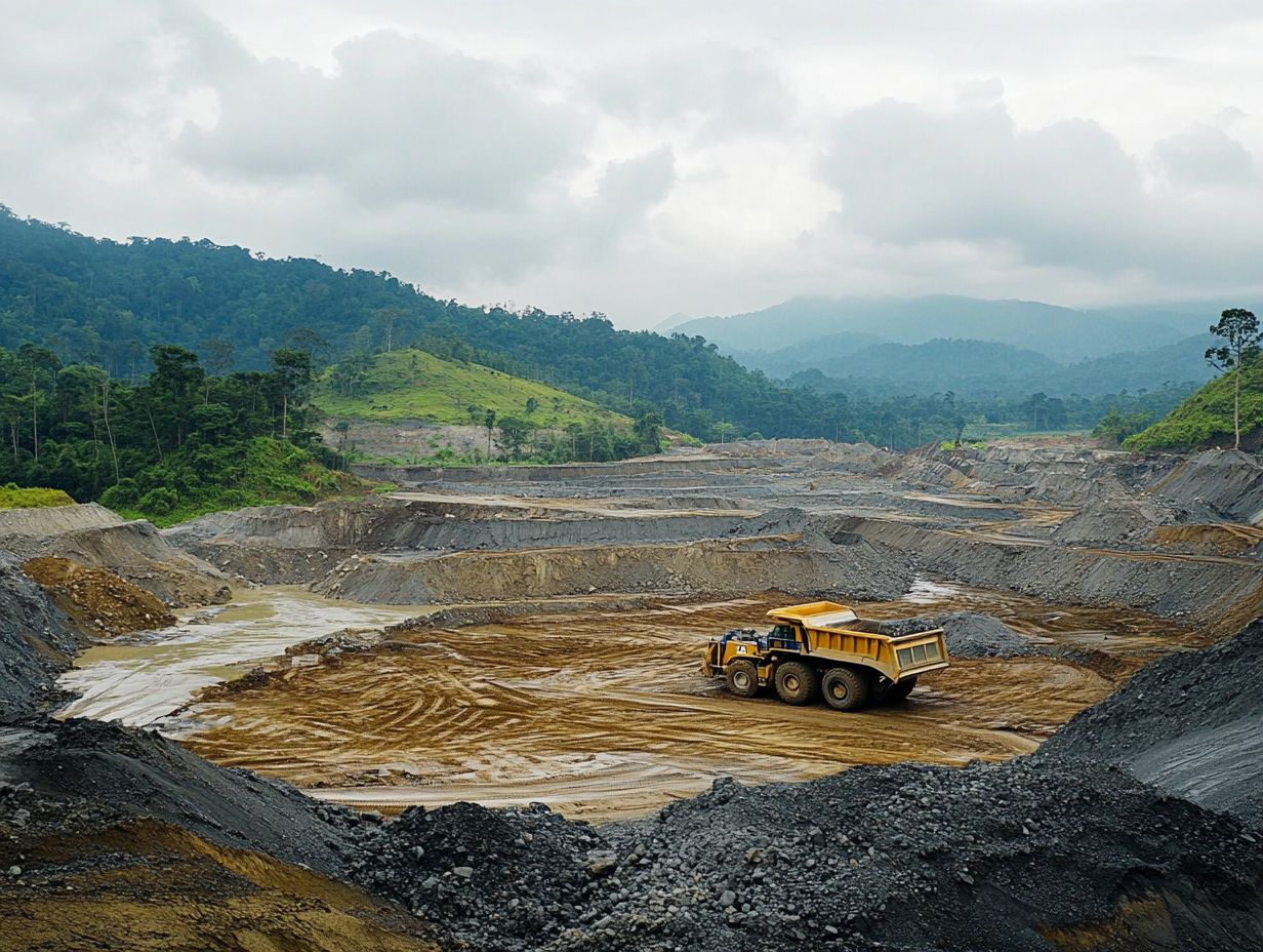 How does precious metal mining contribute to soil and water pollution?