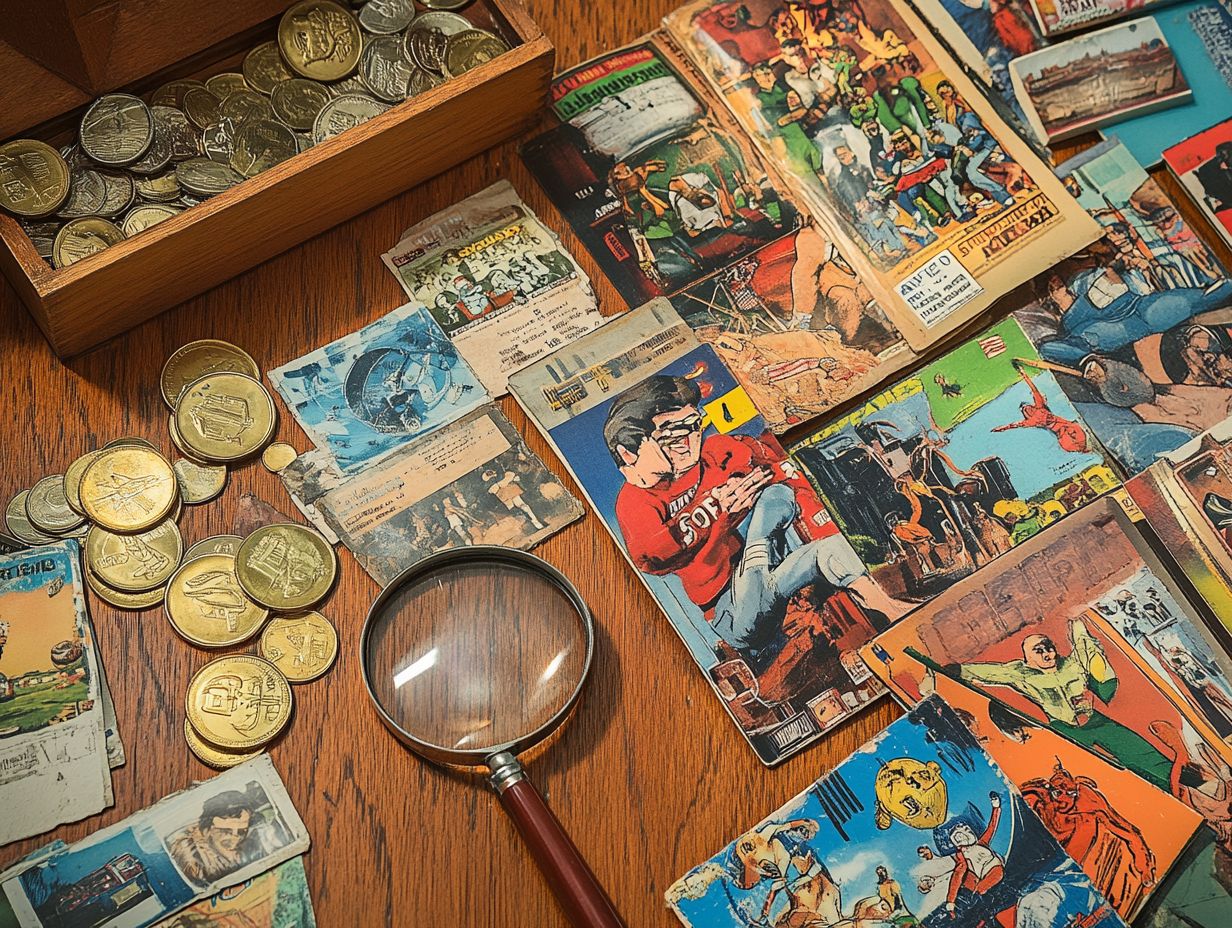 Infographic illustrating key factors influencing the value of collectibles